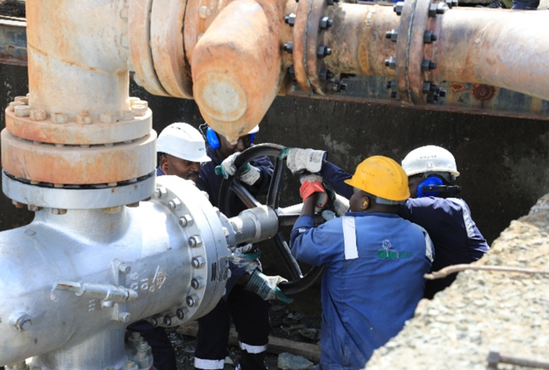 The Geothermal Development Company (GDC) employees at work.